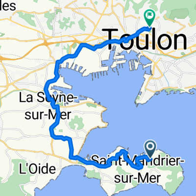 Itinéraire sportif en Toulon