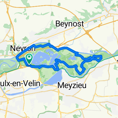 Route from Chemin de la Bletta, Vaulx-en-Velin