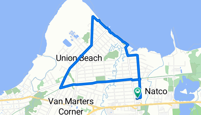 1400 Union Ave, Union Beach to 702 Aumack Ave, Union Beach