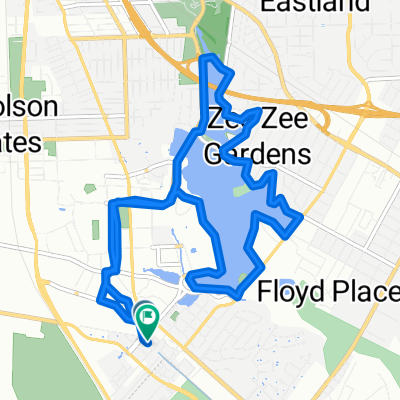 255 W Parker Blvd, Baton Rouge to 251 W Parker Blvd, Baton Rouge
