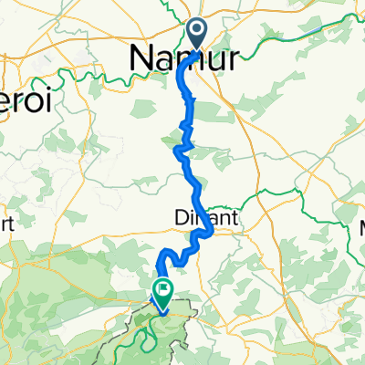 Namur - Givet sans dénivelé :)