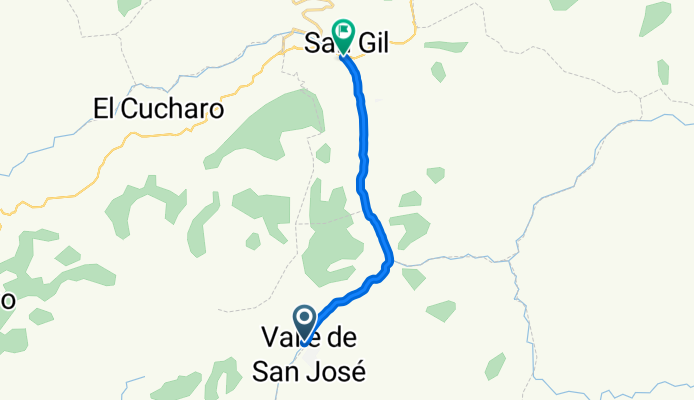 De Vía San Gil - Charalá a Calle 9ª 12-25, San Gil