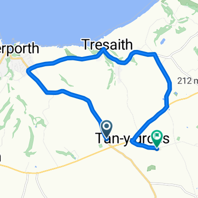 Route from B4333, Cardigan