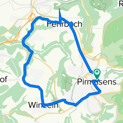 Pirmasens Horeb - Staffelhof - Gersbach - Winzel - Pirmasens Horeb