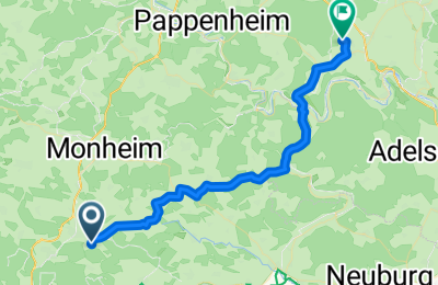 Route in der Bikemap App öffnen