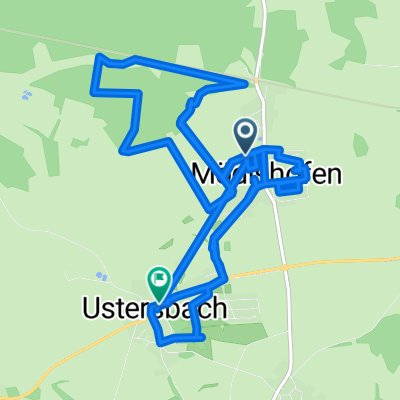 Gerade Fahrt in Ustersbach