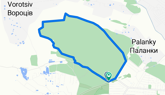 Vyshneva Street 26, Rudne to Vyshneva Street 26, Rudne