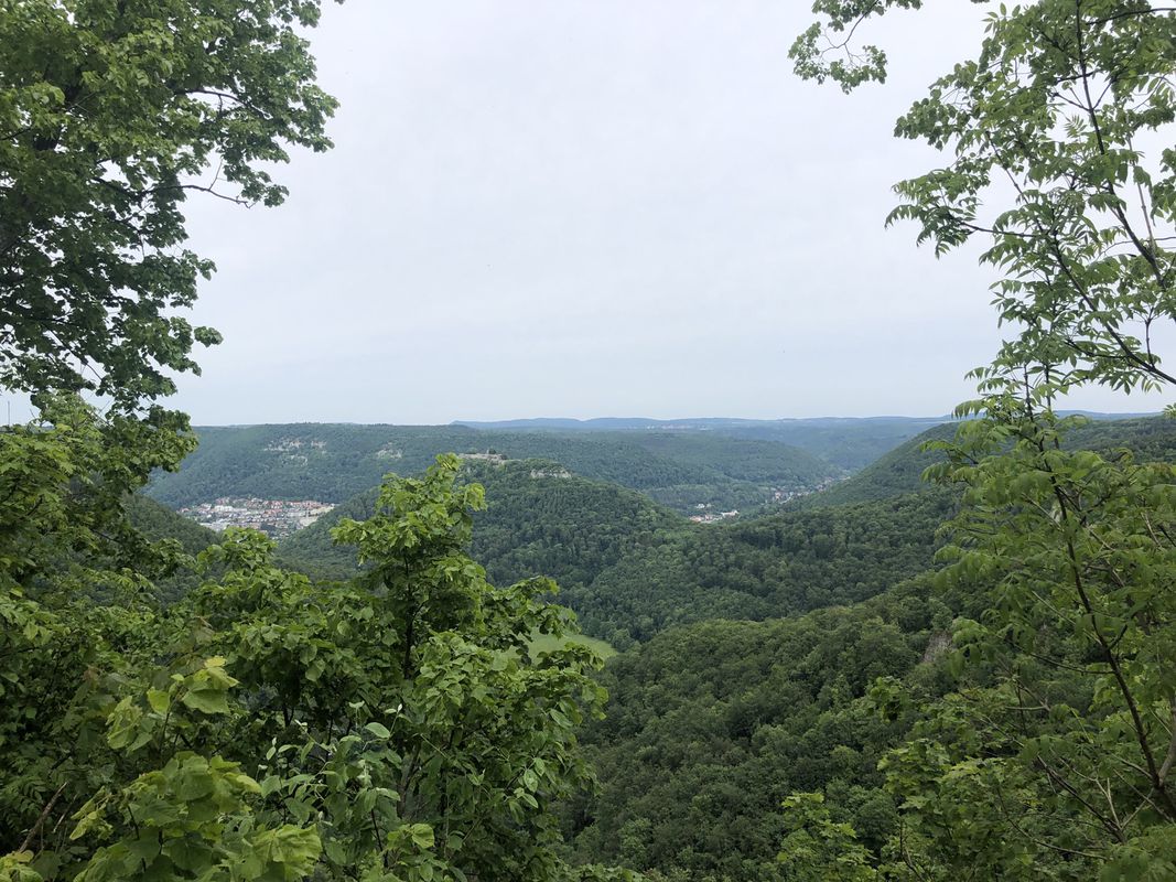 Reutlinger Radtour zum Mädlesfels und über Bad Urach zurück