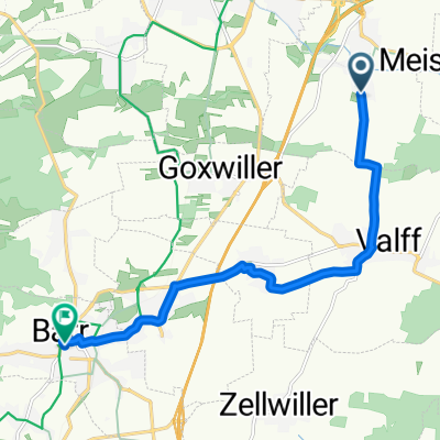 De Rue de la Forêt 6, Niedernai à Rue Reiber 13, Barr