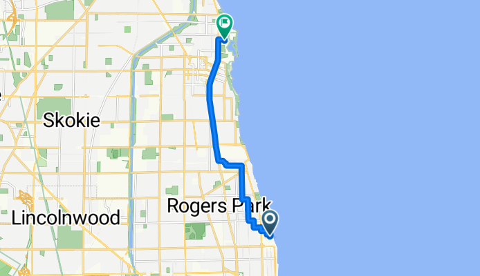 1033 W Loyola Ave, Chicago to 2131 Tech Dr, Evanston