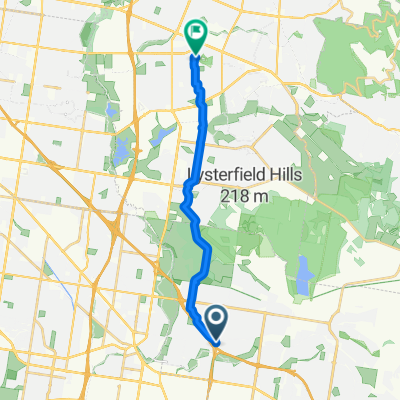 Relaxed route in Wantirna South