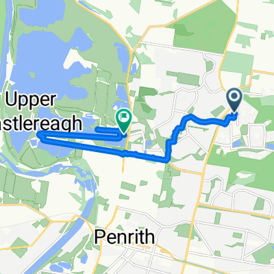 Route from 68 Northridge Road, Jordan Springs