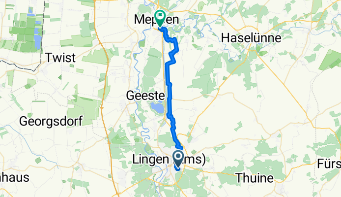 Lingen bis Meppen