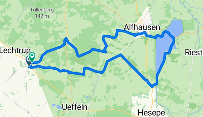 Merzen - Balkum - Thiene - Alfsee -Golfplatz Merze