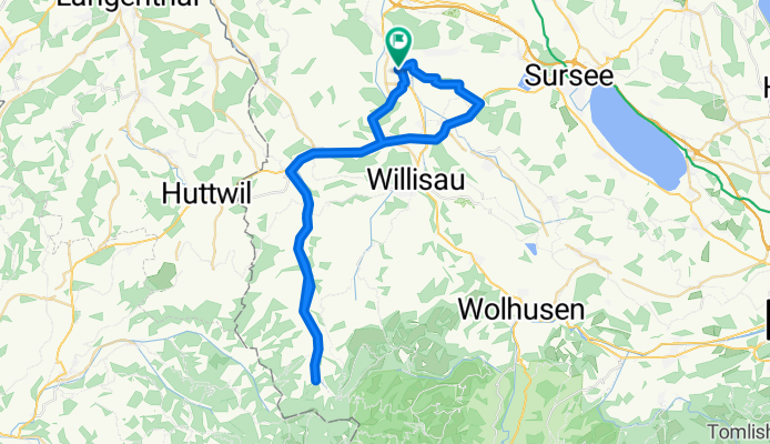 Sportliche Route in Schötz