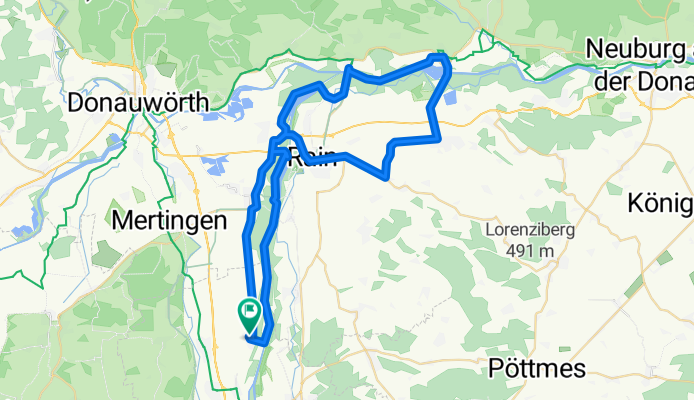Ellgau-Marxheim-Berdolsheim- Burgheim Rain- Ellgau