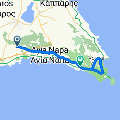 Agias Varvaras to Κάβο Γκρέκο, Πρωταράς