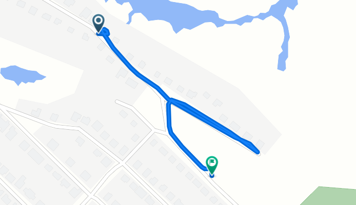 От Целинная улица 46, Отрадный до 6-й Северный проезд 14, Отрадный