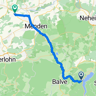 Moderate Route in Menden (Sauerland)