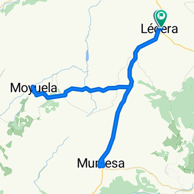 Lécera-Moyuela-Ventas-Muniesa-Lécera.