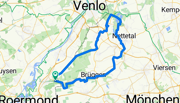 Swalmen - Ründchen Elmpter Schwalmbruch - Venekotensee - Overhetfeld - Dilborner Benden - Brüggen - Born - Kindt - Lötsch - Breyeller See - Flothend - Nettebruc