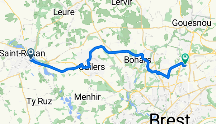 Route stable en Saint-Renan