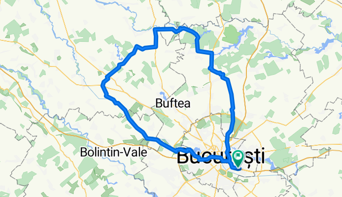 Bucuresti - Tunari - Balotesti - Bujoranca - Slobozia Moara - Chiajna - Bucuresti