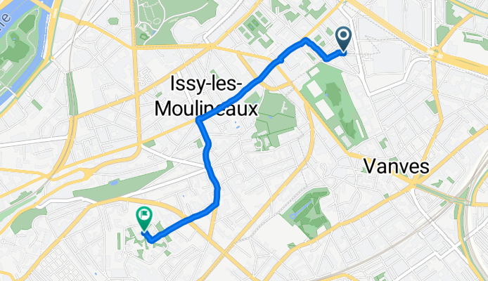 Itinéraire confortable en Issy-les-Moulineaux