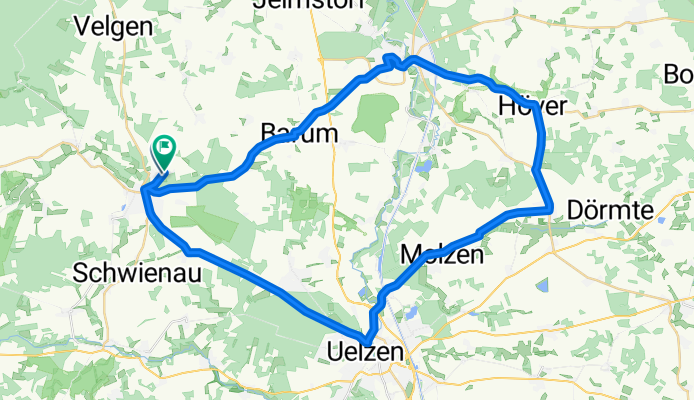 Ebstorf-Bad Bevensen-Oetzen-Uelzen-Ebstorf