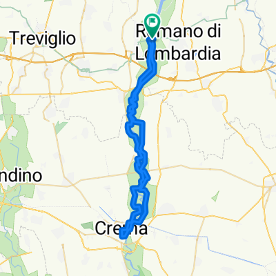 Da Strada Provinciale 101, Romano di Lombardia a Strada Provinciale 101, Romano di Lombardia