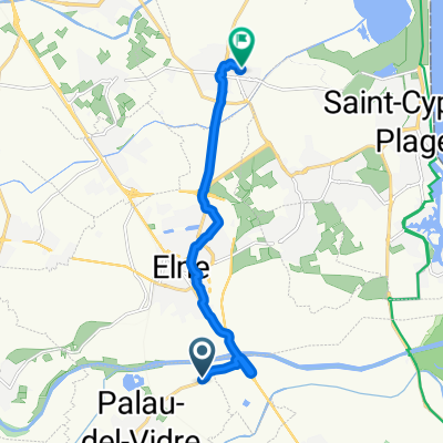 De Pla de la Barque 811, Palau-del-Vidre à Rue des Lilas 21, Alénya