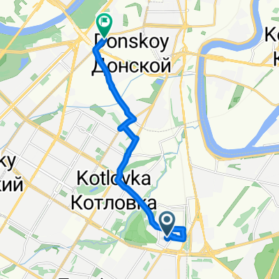 От Симферопольский проезд 14 корпус 2, Москва до Орджоникидзе улица 11 строение 12, Москва