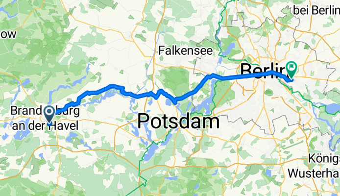 84km Brandenburg a.d. Havel - Berlin