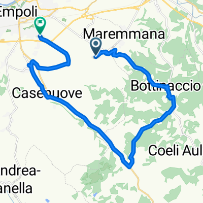 Da Via Sottopoggio per San Donato 69, Empoli a Via Ponzano 262, Empoli