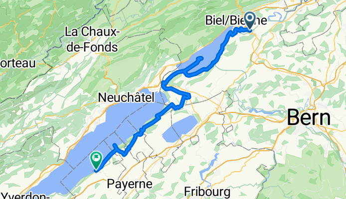 Mittelland 5.Etappe Brügg- Ins-Estavayer