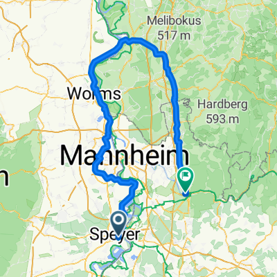 Speyer-Worms-Gernsheim-Heidelberg