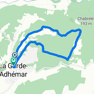 Itinéraire facile en La Garde-Adhémar