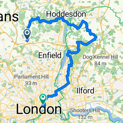 Potters bar to rapha