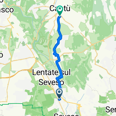 Da Via Tiziano 7A, Barlassina a Via Borgognone 9, Cantù