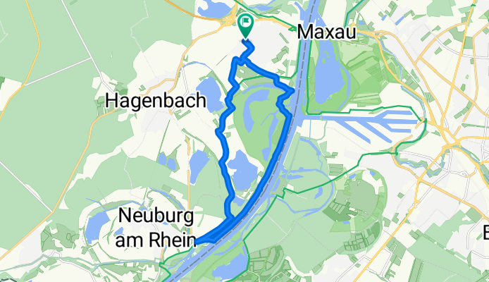 Moderate Route in Wörth am Rhein