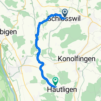 Schlosswil-Häutligen-Wrach. 16km, 300hm