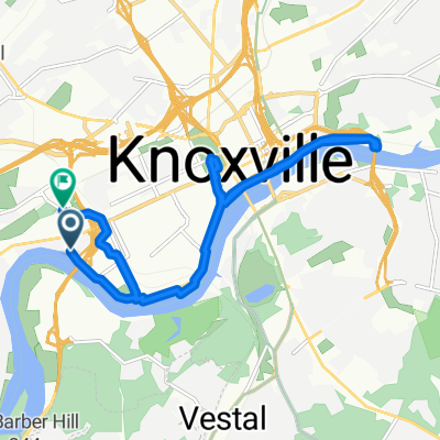 Moderate route in Knoxville