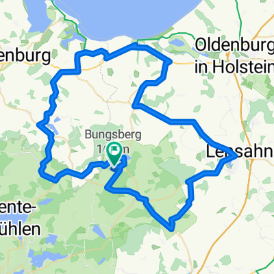 Bungsberg Tour durch die Holsteinische Schweiz 69 km