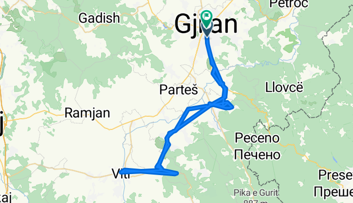 Rruga Mulla Idrizi, Gjilan to Makfire Deda, Gjilan