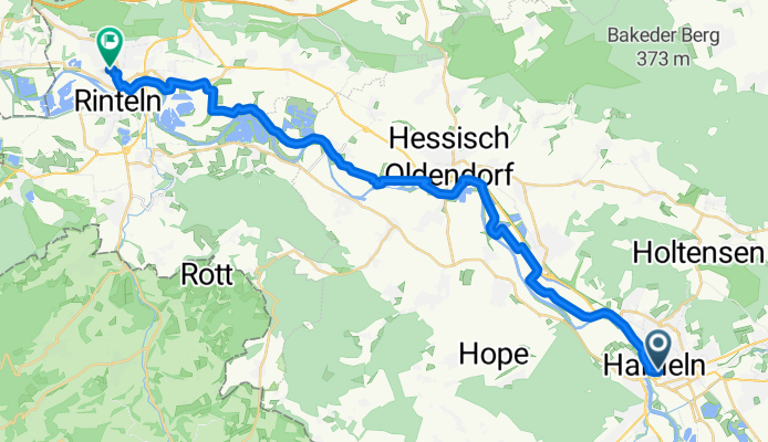 Weserradtour 3. Tag Hameln - Rinteln