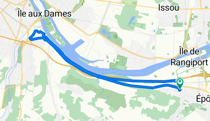Route stable en Mézières-sur-Seine