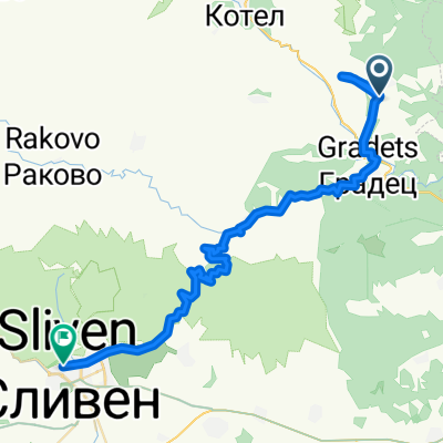 7006, Медвен to улица „Сирак Скитник“ 5, Сливен