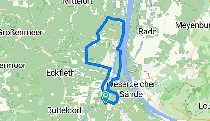 Huntebrück - Oberhammelwarden - Elsfleth
