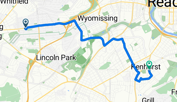 Sporty route in Kenhorst