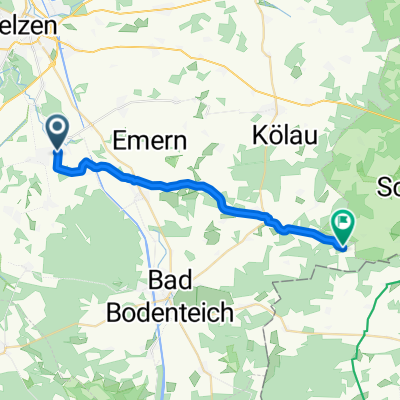 Entspannende Route in